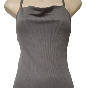 NWT Lulu's Olive Ribbed Knit Bodysuit.